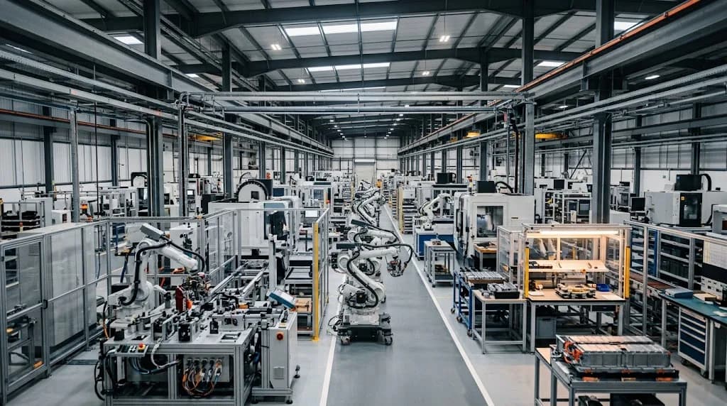 Advanced manufacturing facility in the West Midlands representing Coventry's automotive and engineering economy served by Aristral's digital marketing