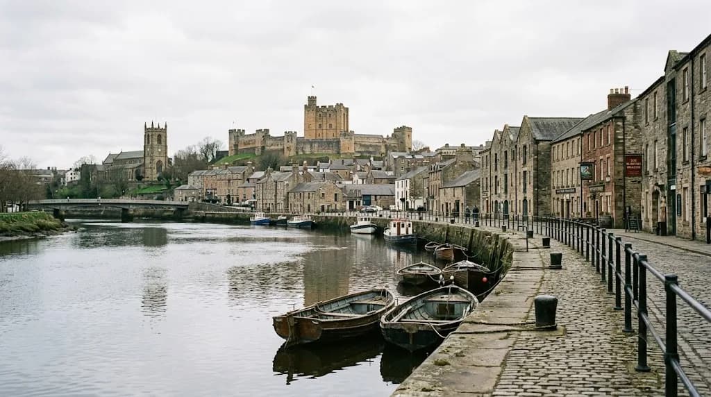 Lancaster Castle and the River Lune quayside representing Aristral's digital marketing work for Lancaster businesses