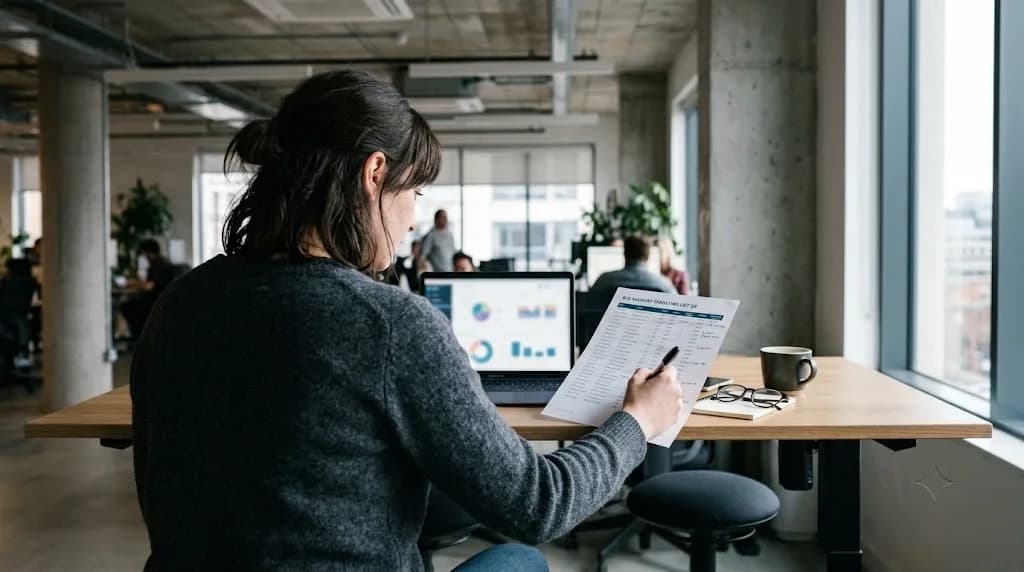 B2B marketing strategist reviewing an account-based campaign plan for a Derby engineering business