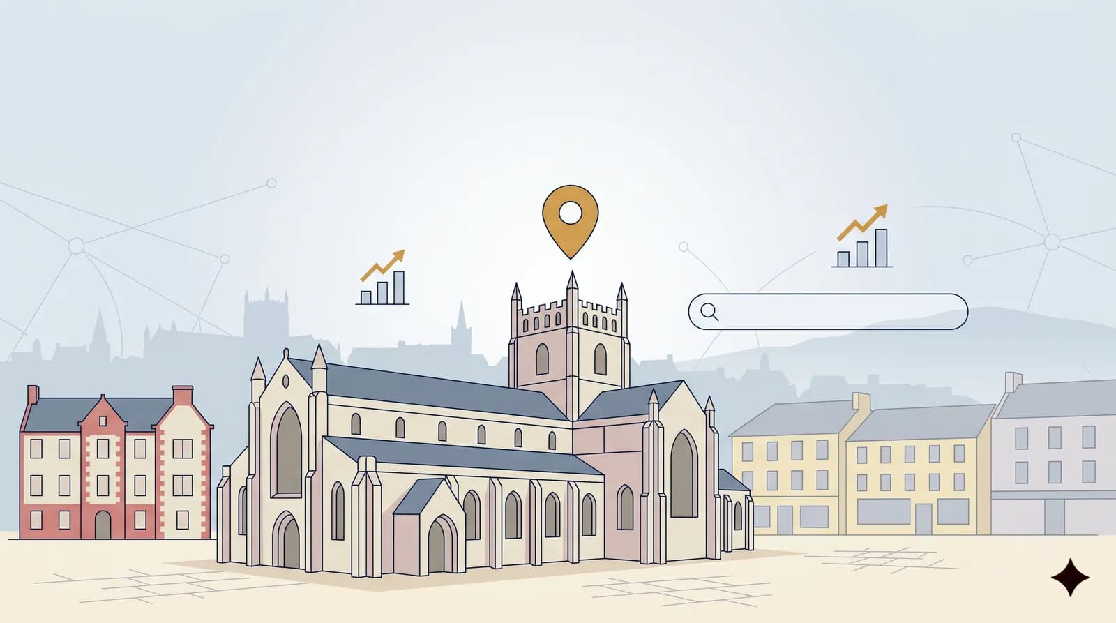 Dunfermline city centre High Street, Fife: local business SEO services by Aristral